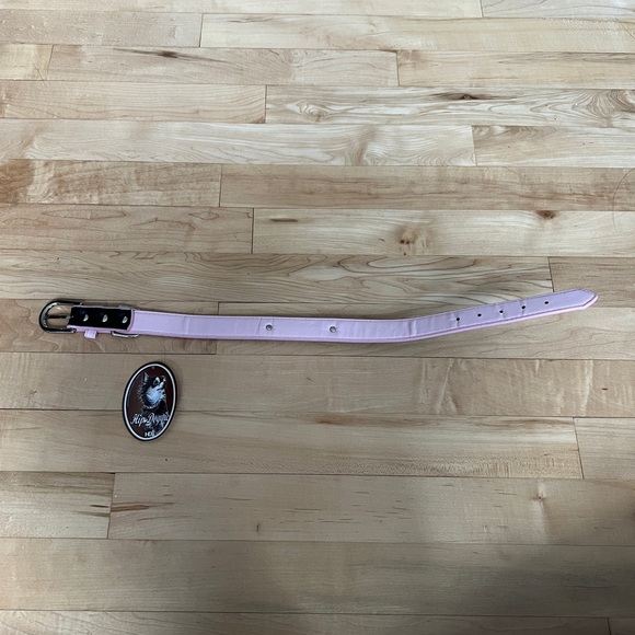 Rhinestone Hearts XL Dog Collar - Picture 2 of 6